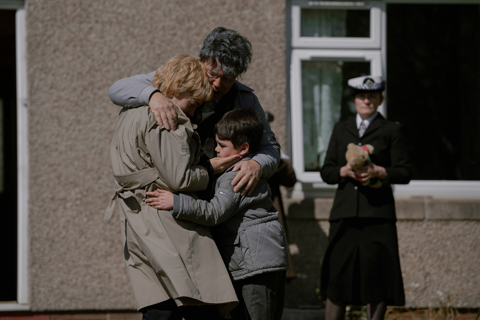 Sheridan Smith as Ann Ming, Daniel York Loh as Charlie Ming & Buddy Wingnall-Ho as Kevin Hogg in I Fought The Law