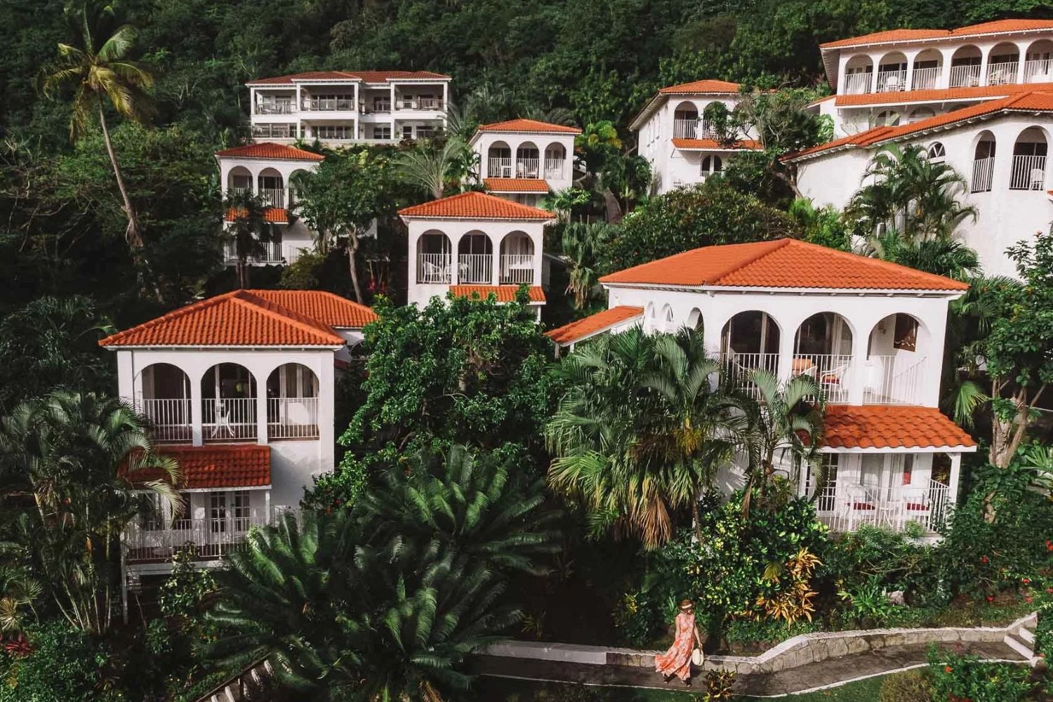Villas at Mount Cinnamon climbing leafy hills