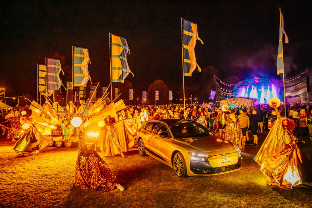 An Audi at Wilderness Festival