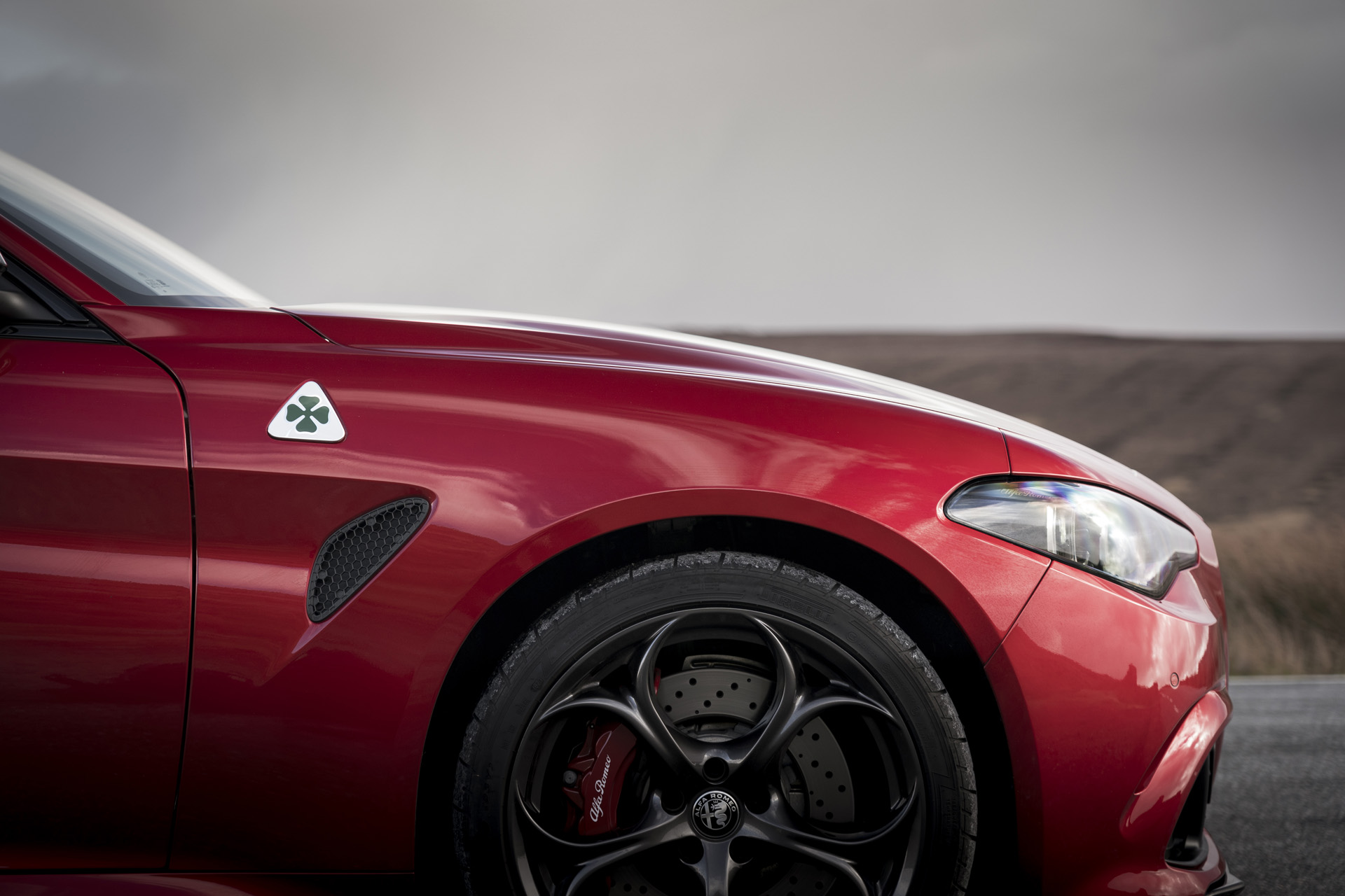 A red car