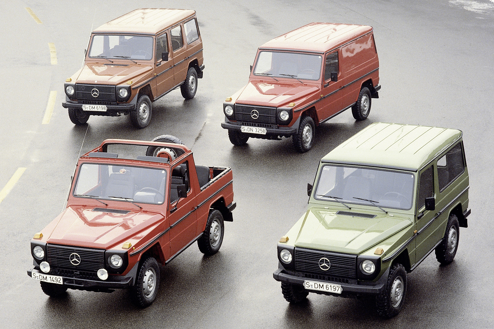 Four types of G Wagon