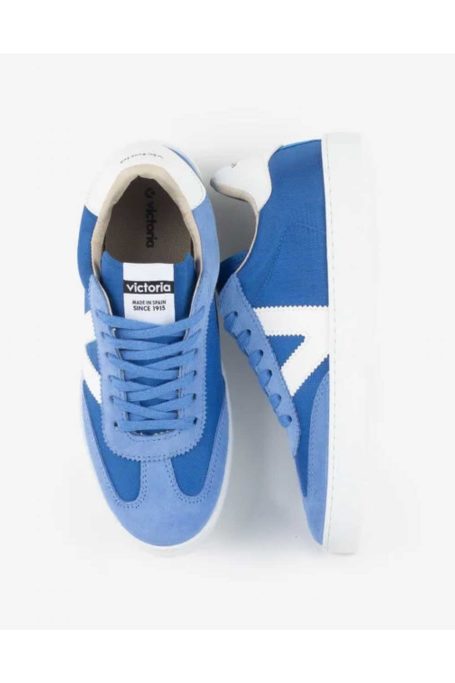 Victoria Trainers Berlin Ciclista Split Leather & Nylon Unisex trainers with contrast logo