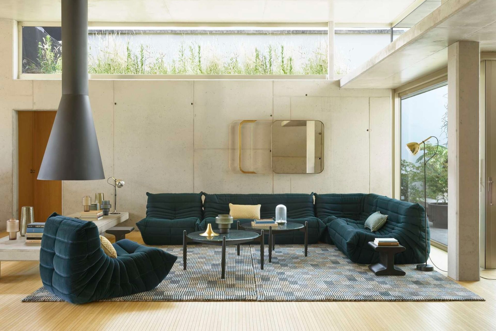 sunken sofa