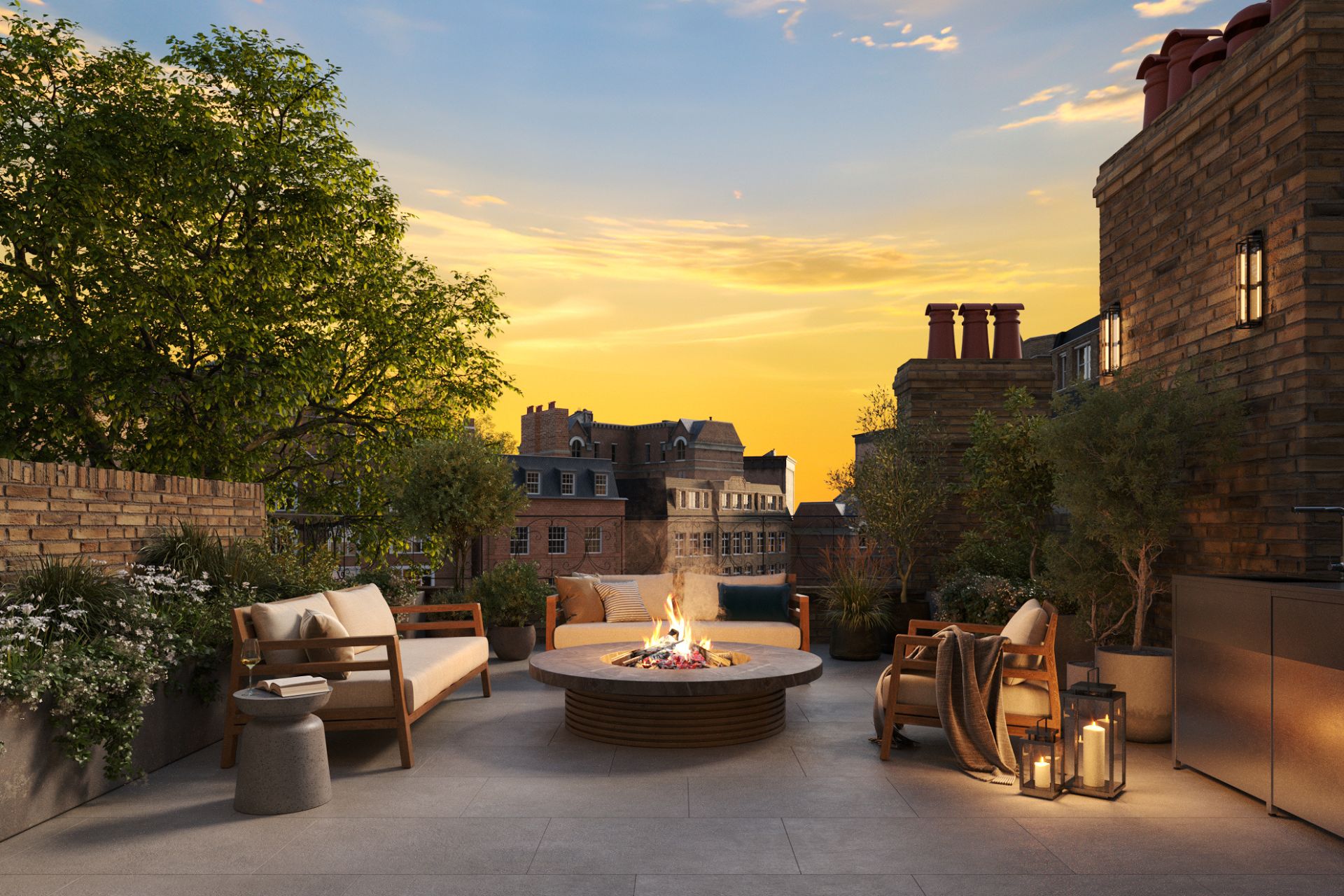 24 Cadogan Square roof terrace