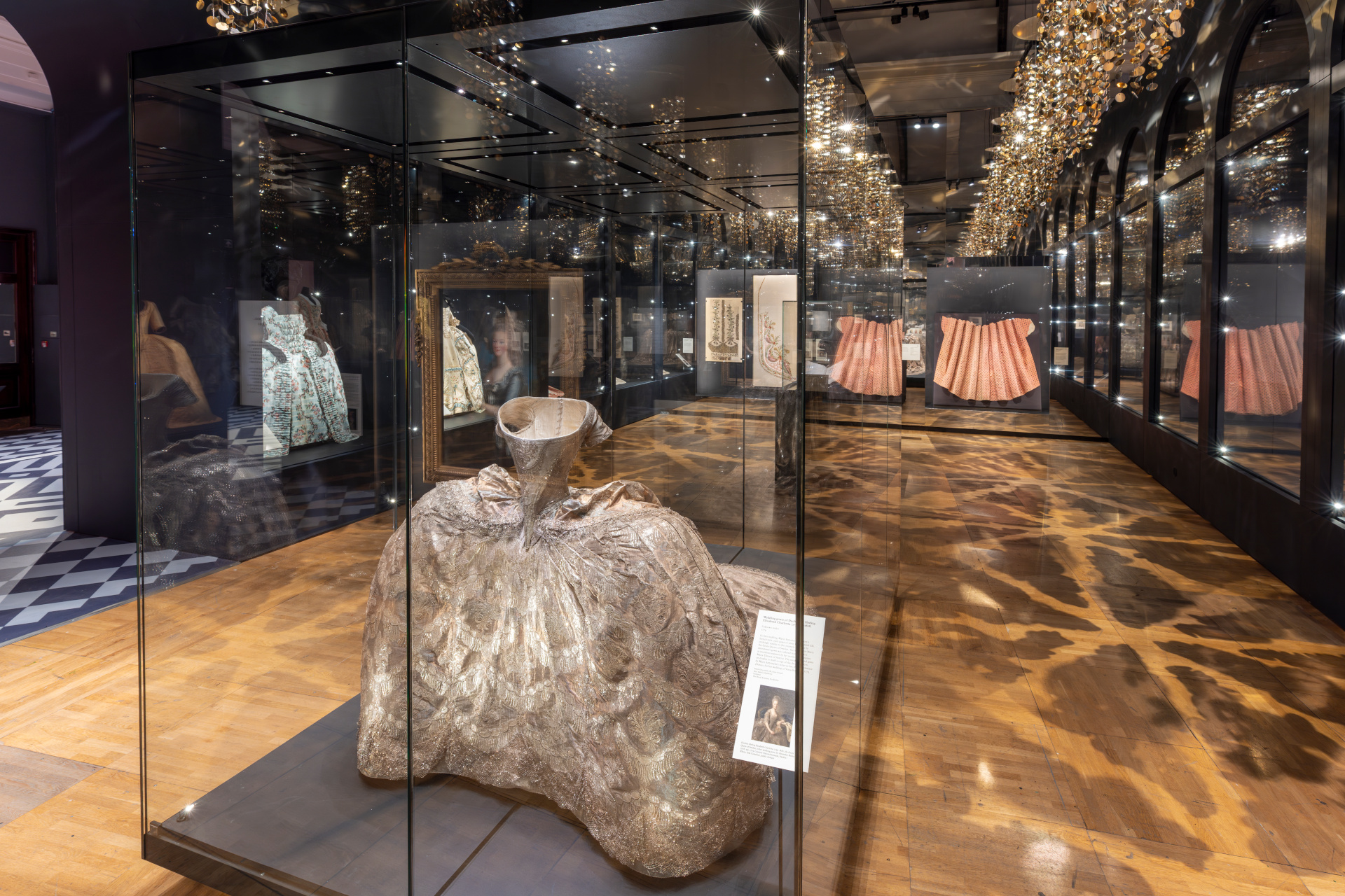 Exhibition space with dresses