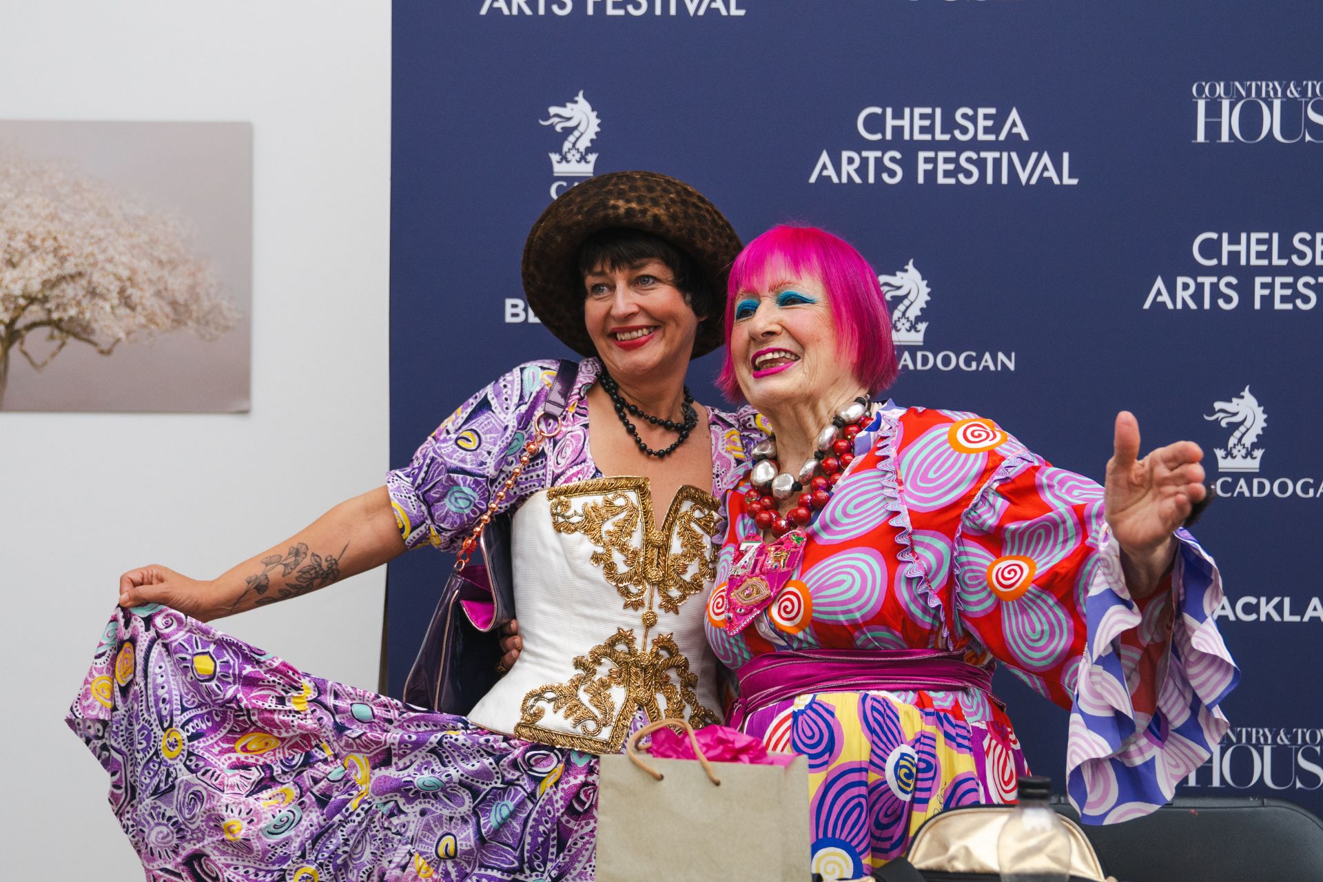zandra rhodes chelsea arts festival