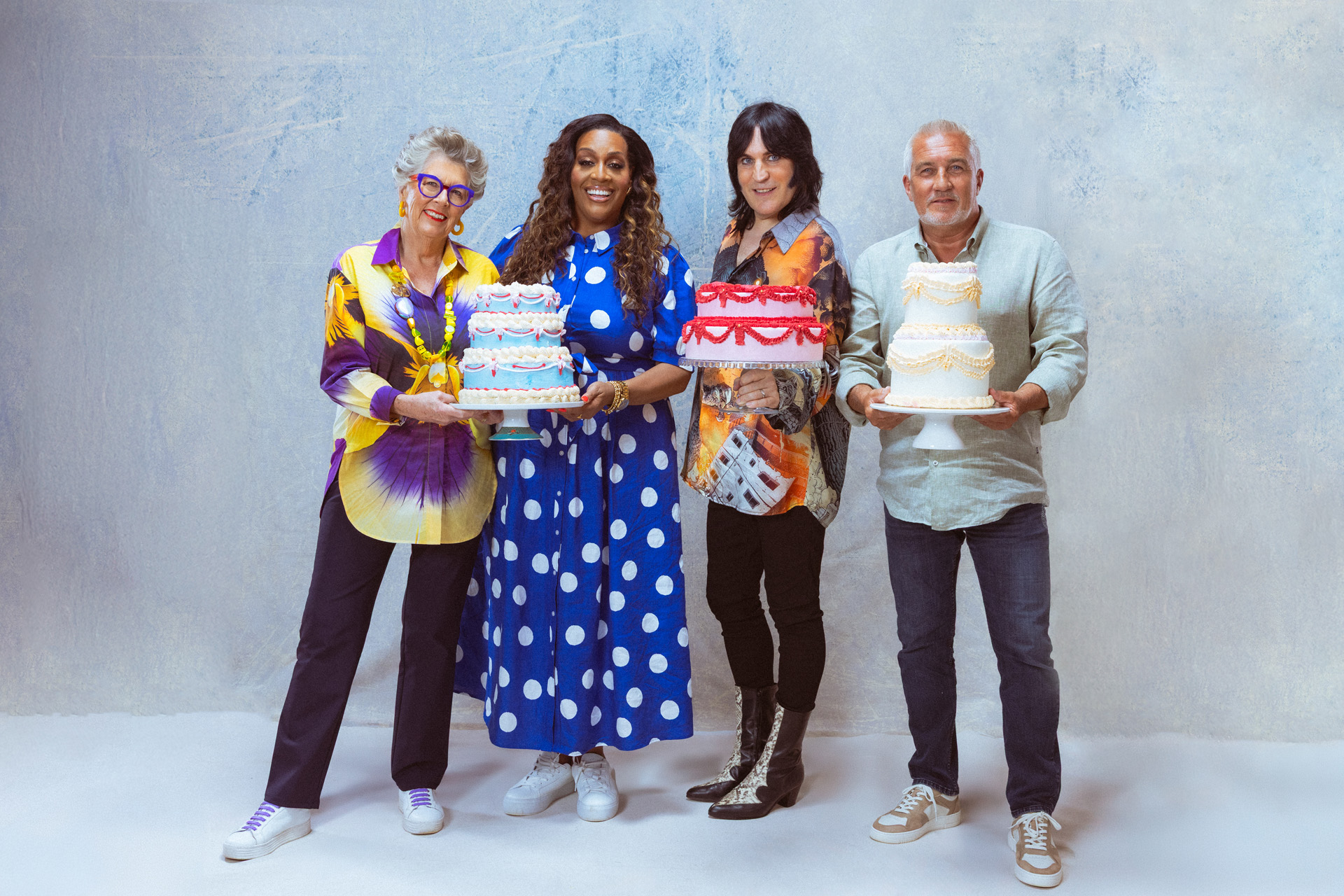 Alison Hammond, Noel Fielding, Prue Leith and Paul Hollywood.