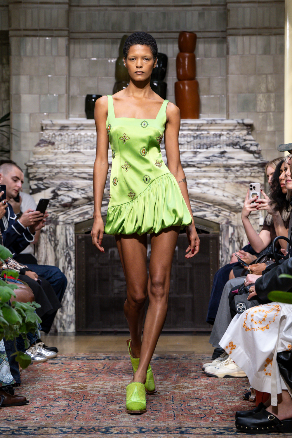 Model on runway