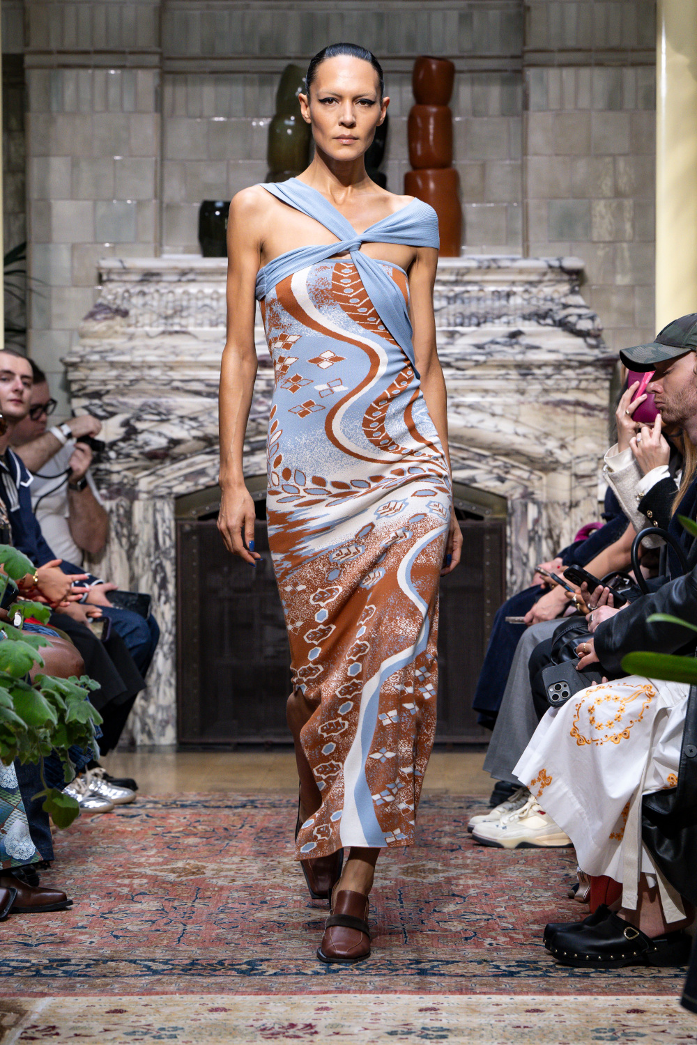 Model on runway