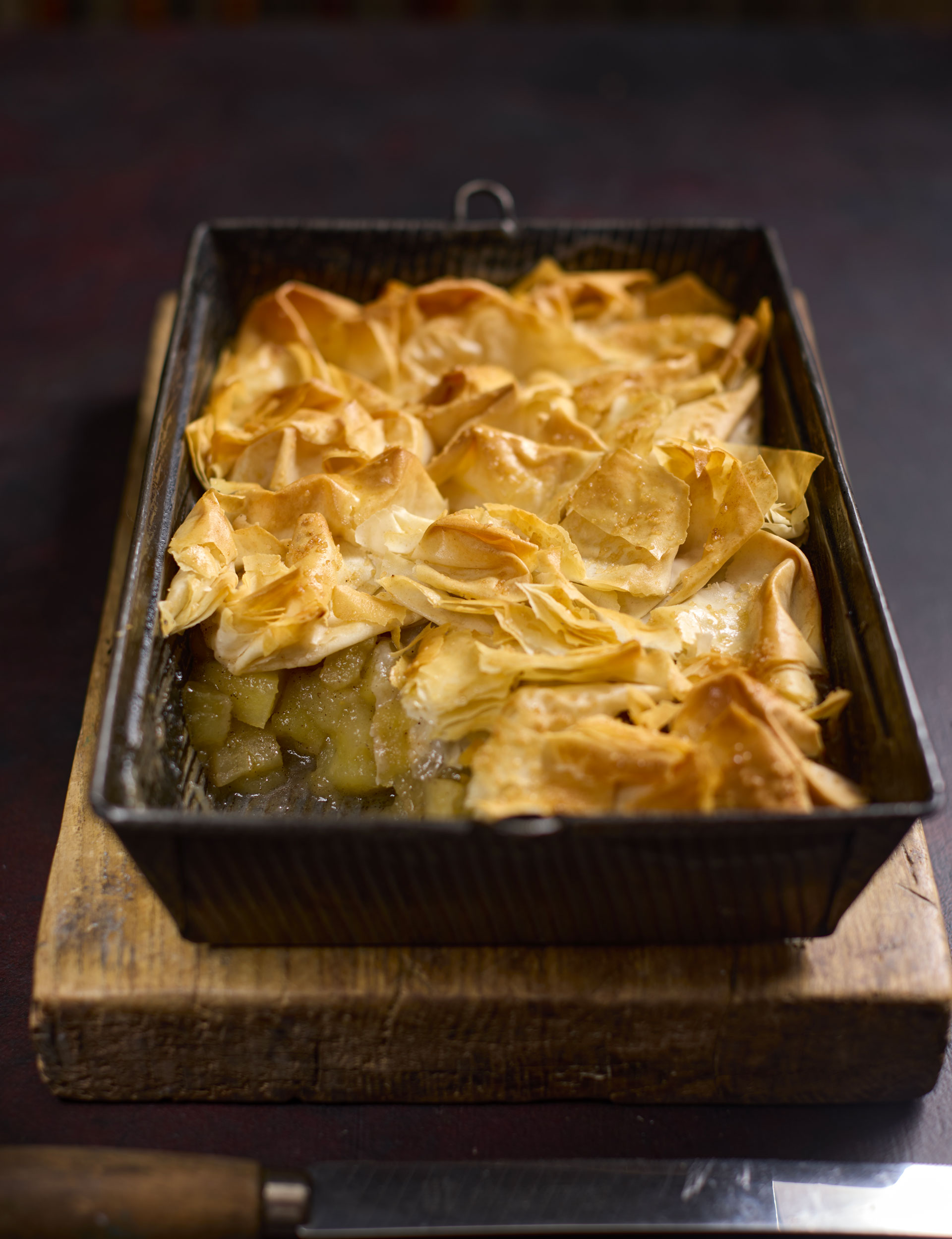 The apple and filo pastry pie by Ben Jupp for Cowdray estate