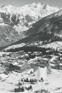 Archival imagery of Courchevel in its early days