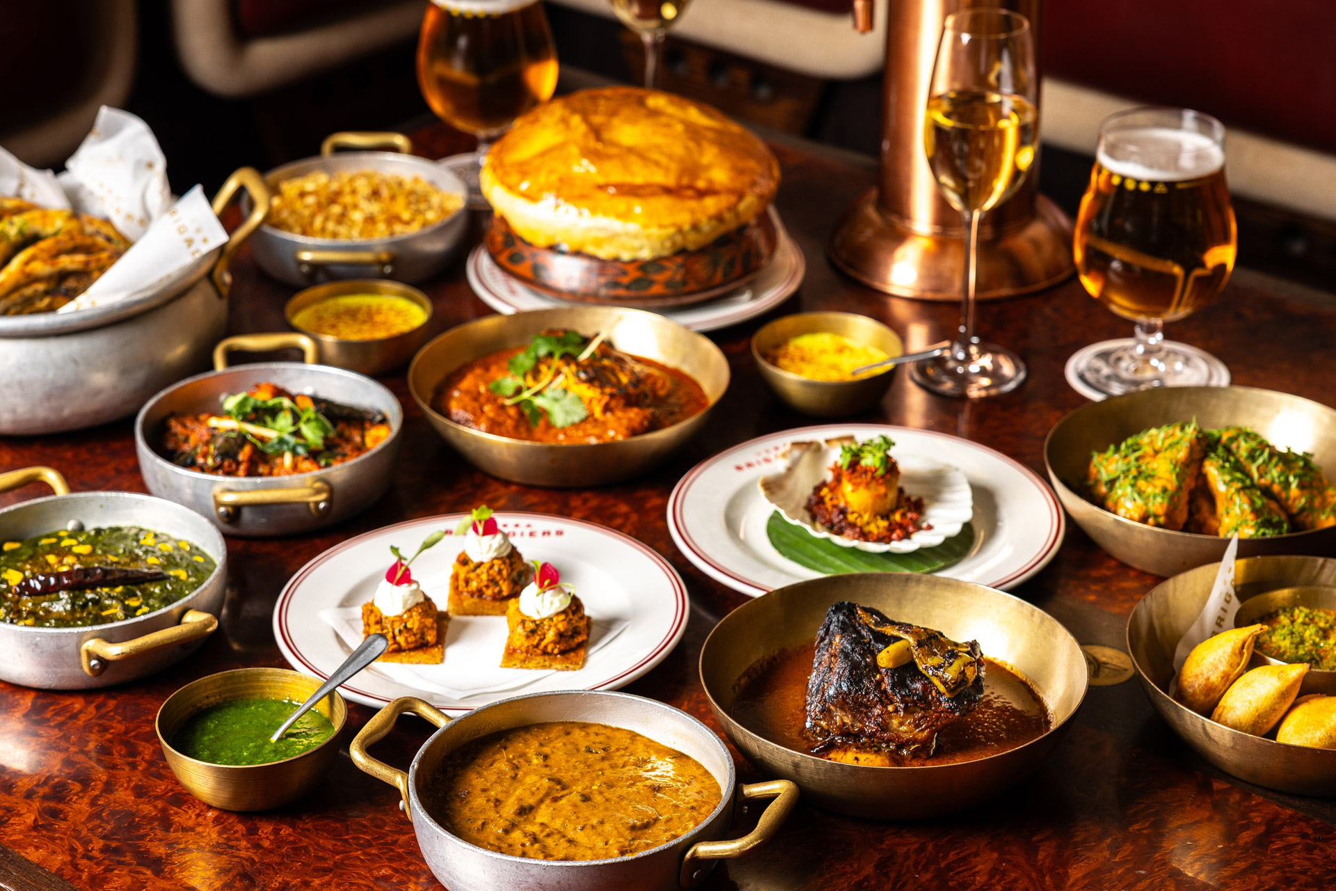 Indian feast at Brigadiers
