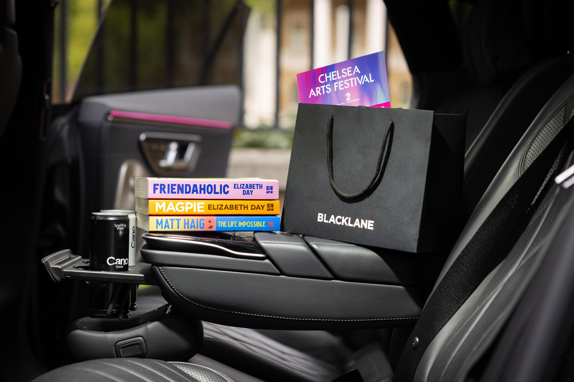 The Blacklane x Chelsea Arts Festival goody bag
