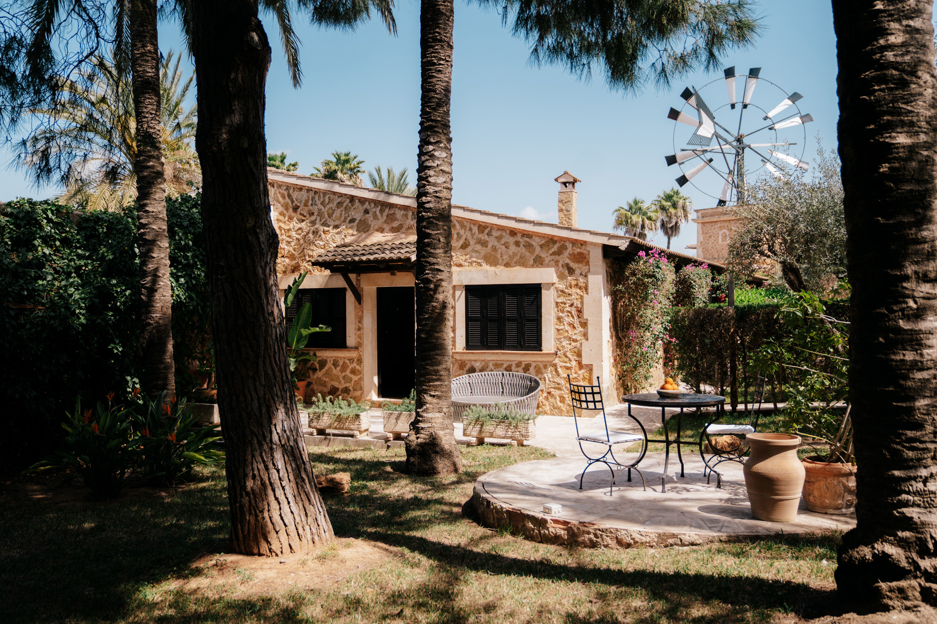The exterior of Son Molí Country House