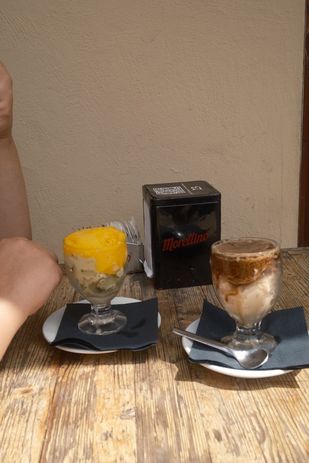Coffee granita in Palermo