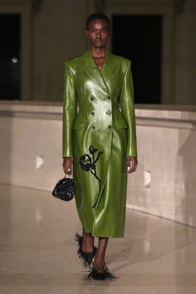 Model on runway