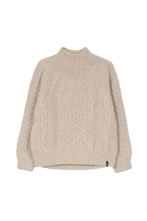Cream knitted jumper | Finisterre x Amy Powney