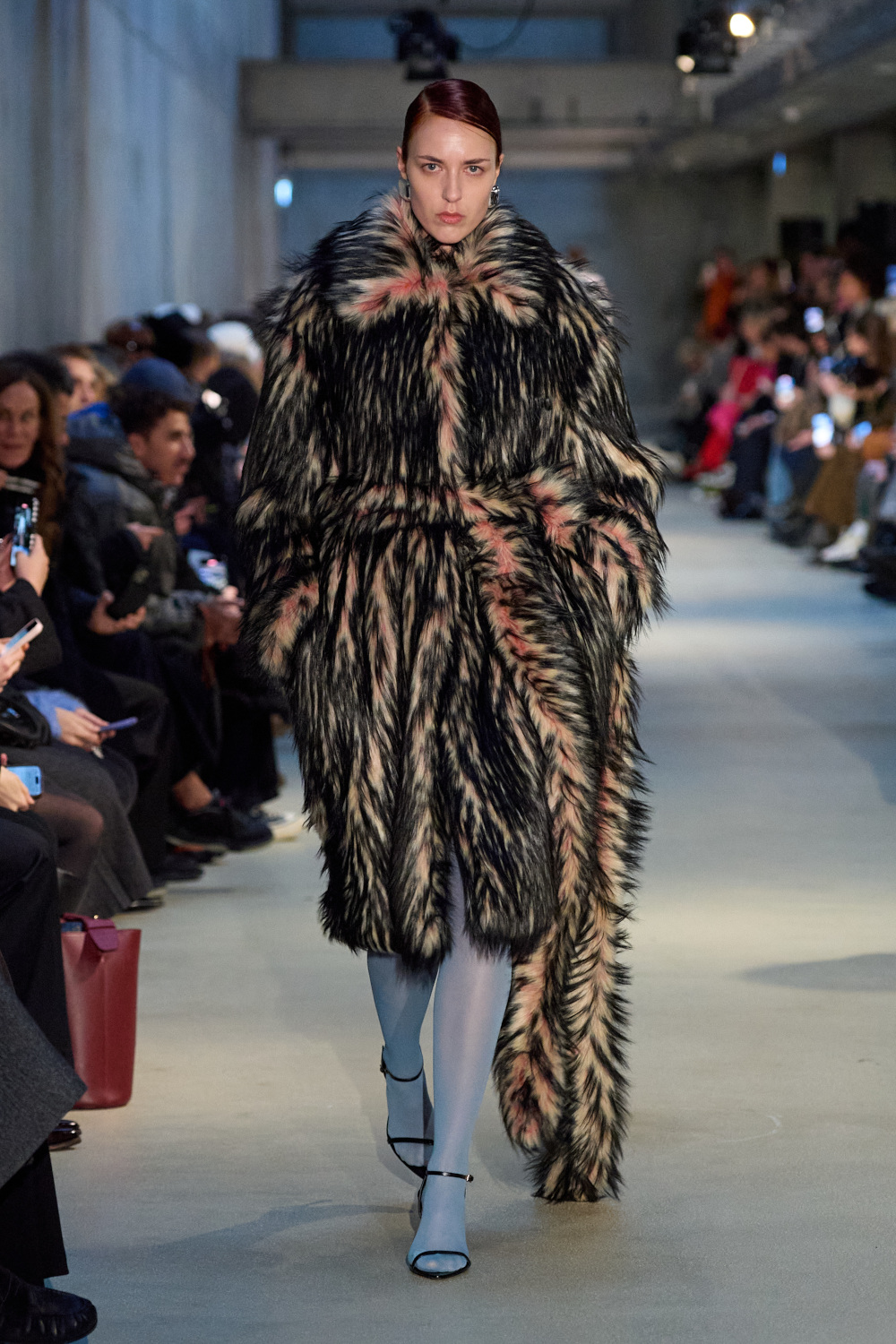 Model on runway