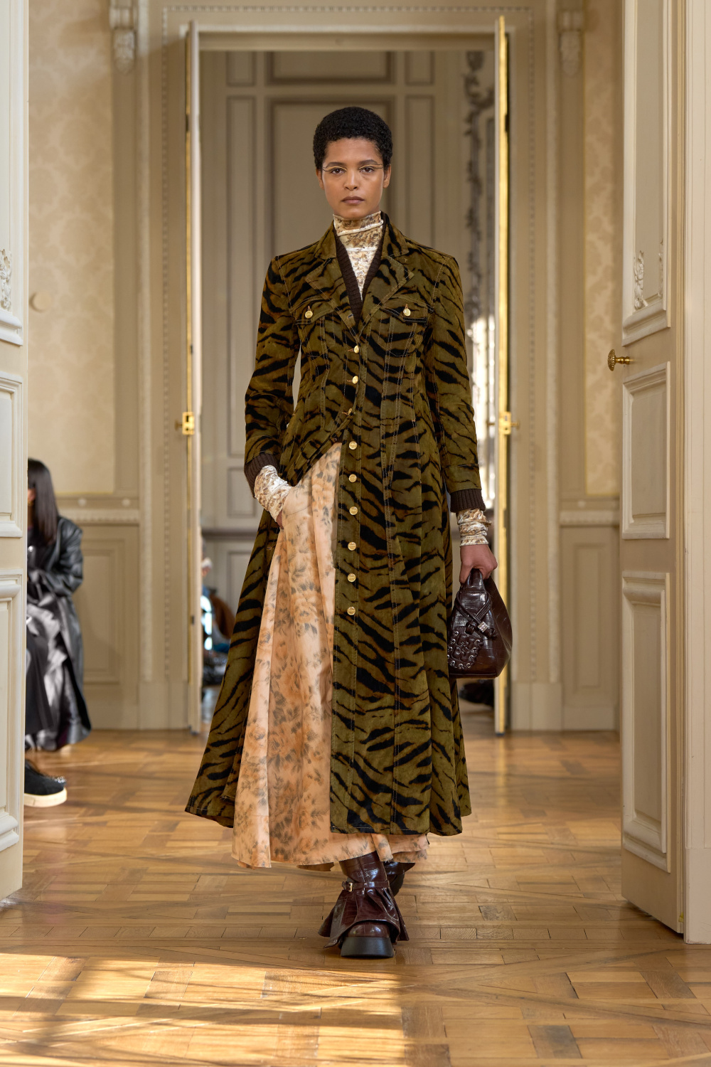 Model on runway