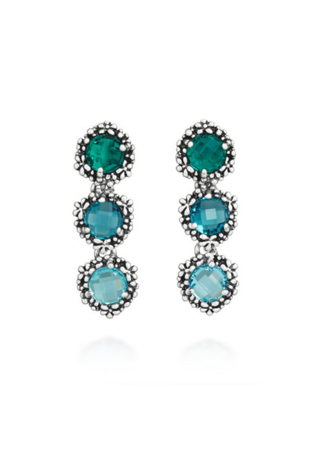 Giovanni Raspini Blue Ivy Drop Earrings