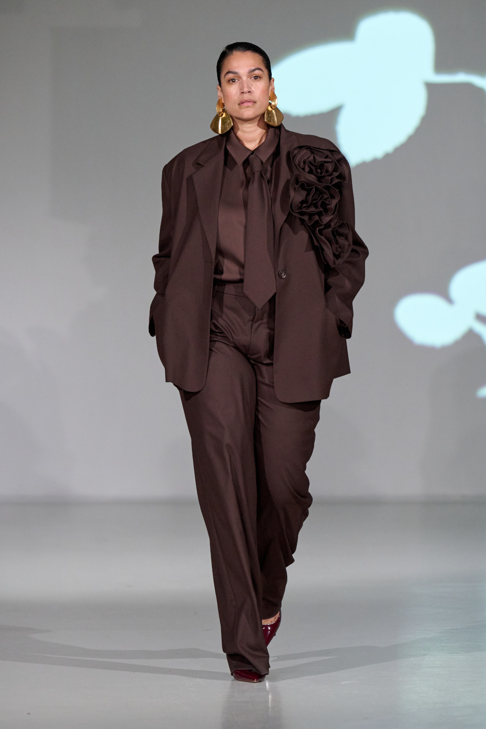 Model on runway