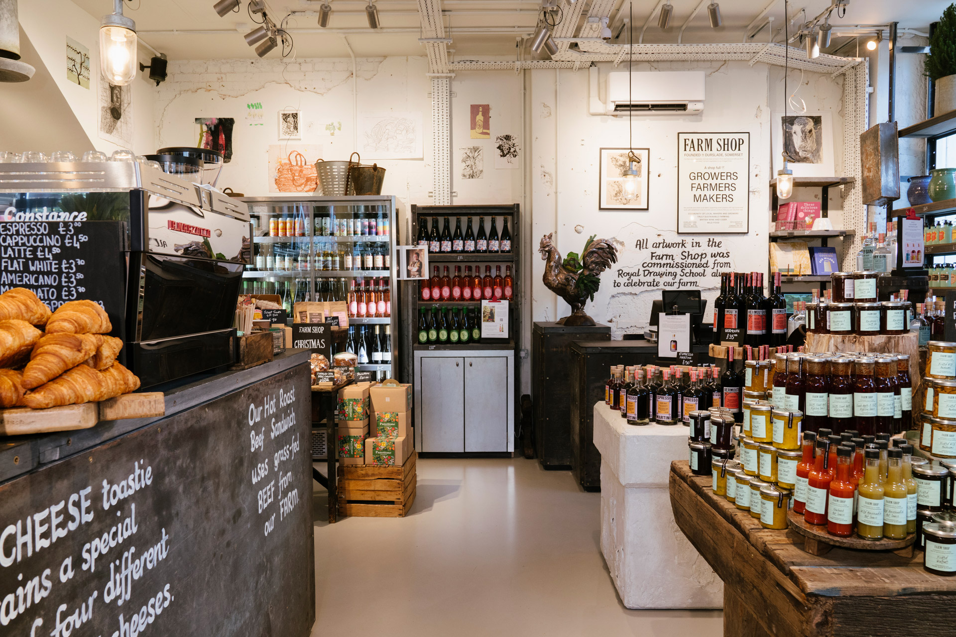 Inside Farm Shop, Mayfair