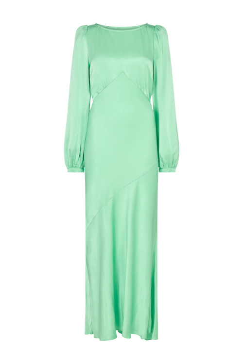 Mint green dress | autumn wedding guest dresses