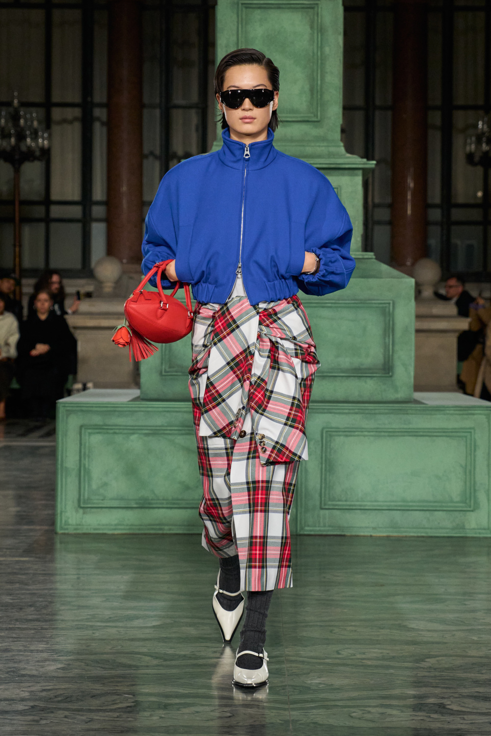 Model on runway