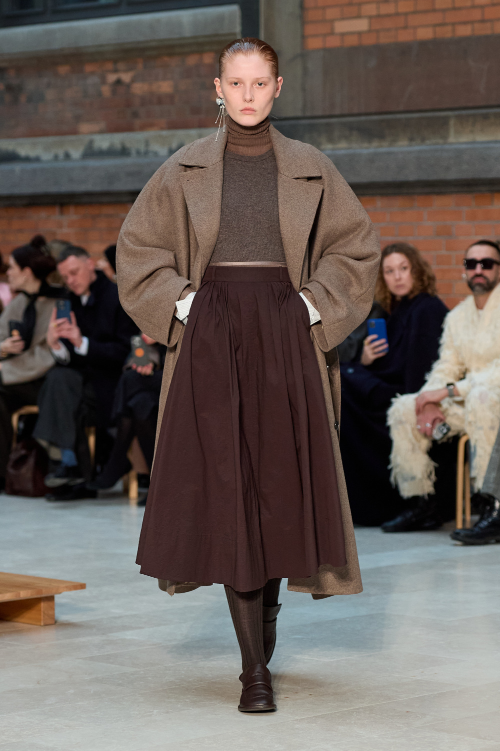 Model on runway