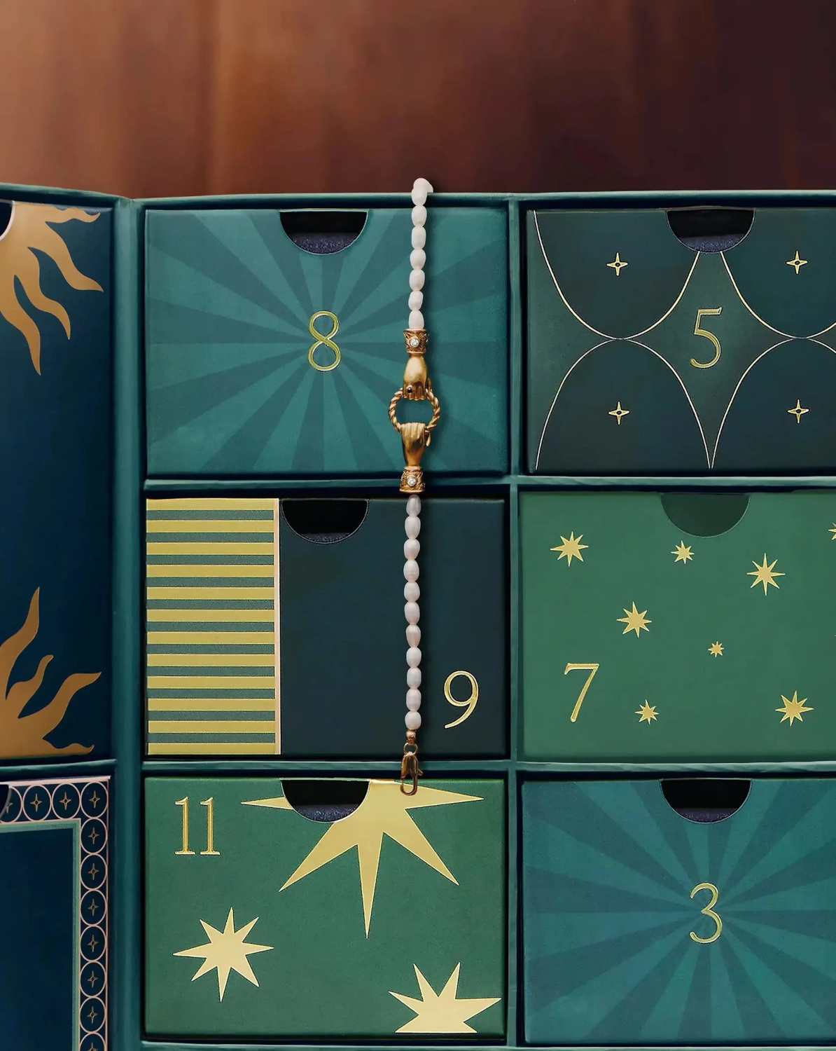 Blue advent calendar