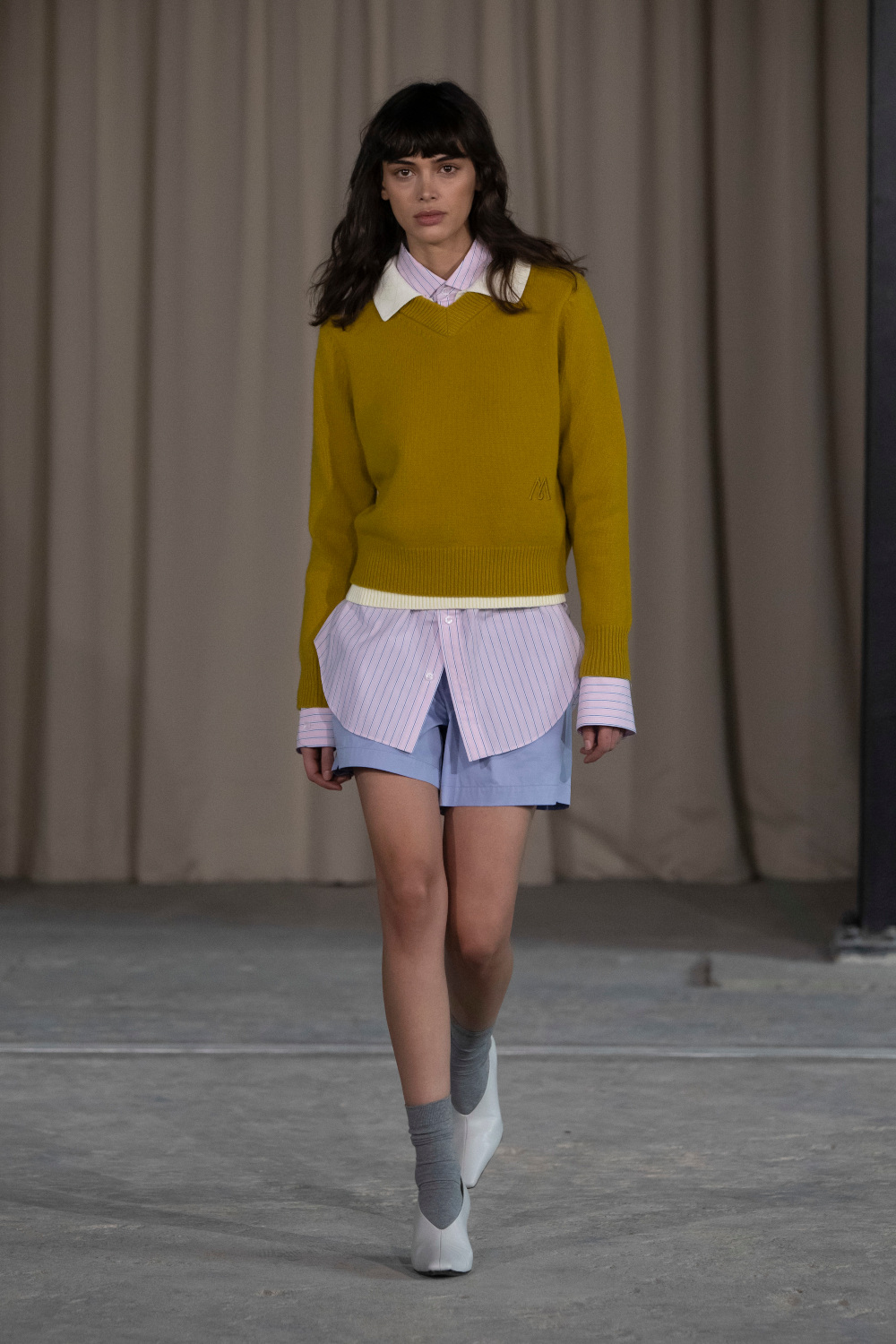Model on runway