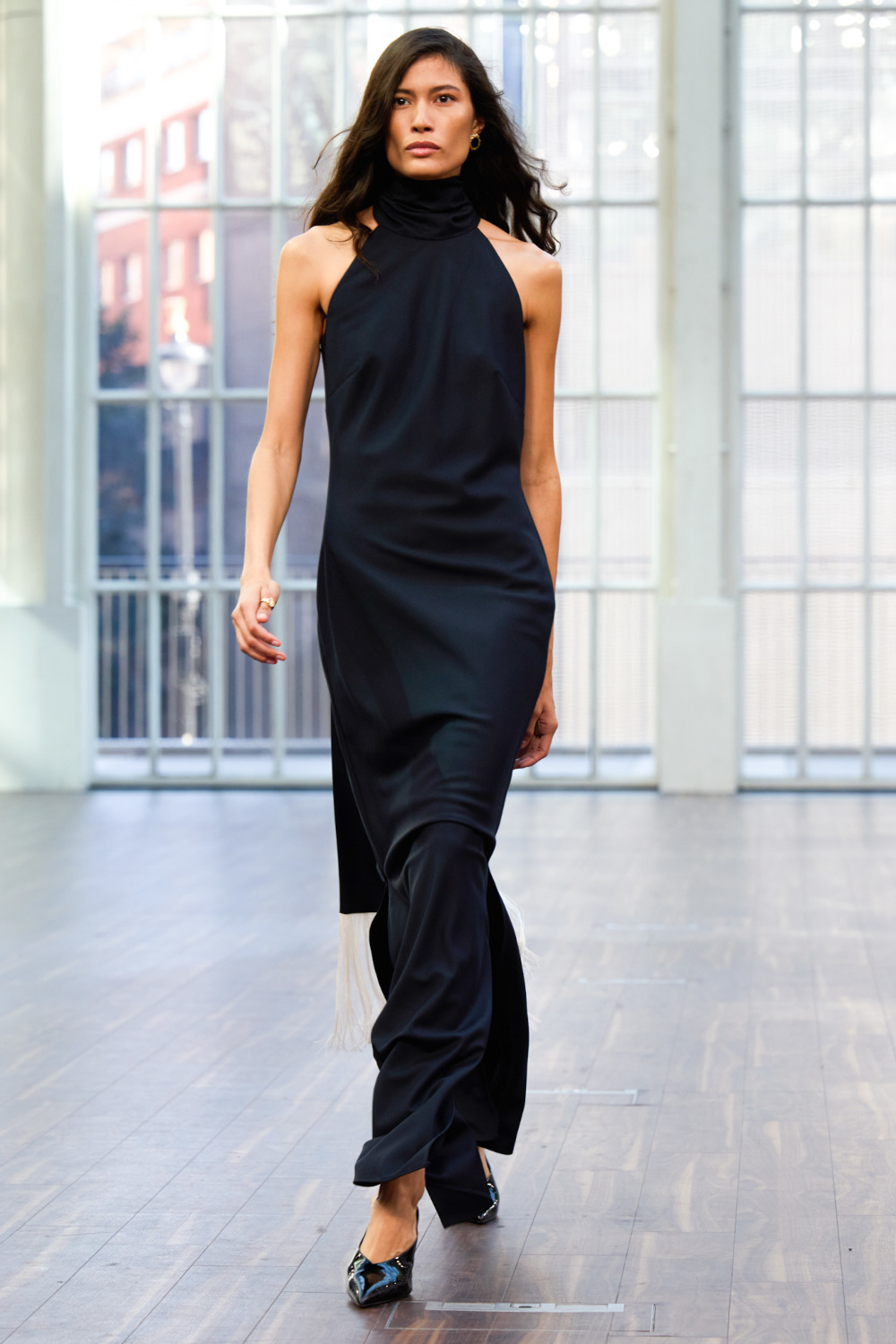 Model on runway