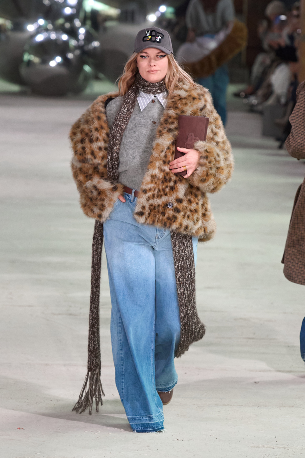 Model on runway