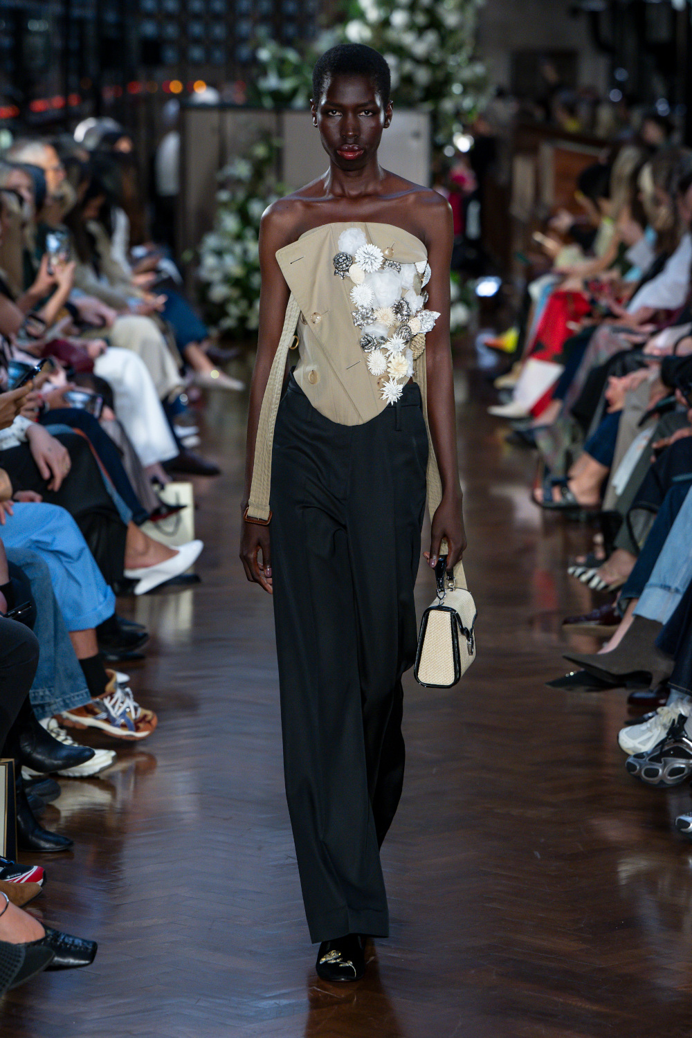 Model on runway