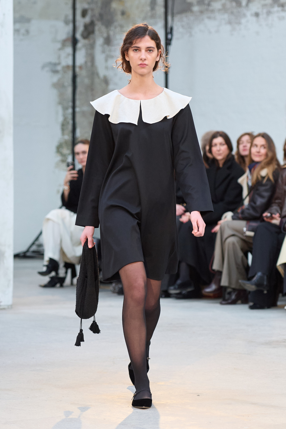 Model on runway