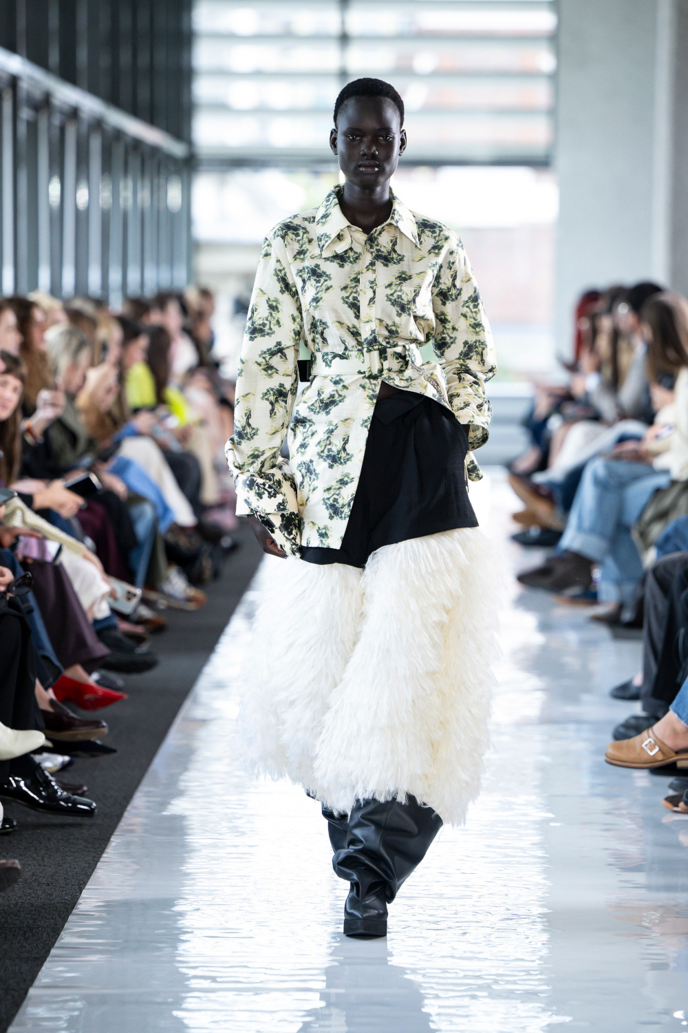Model on runway | london fashion week ss26