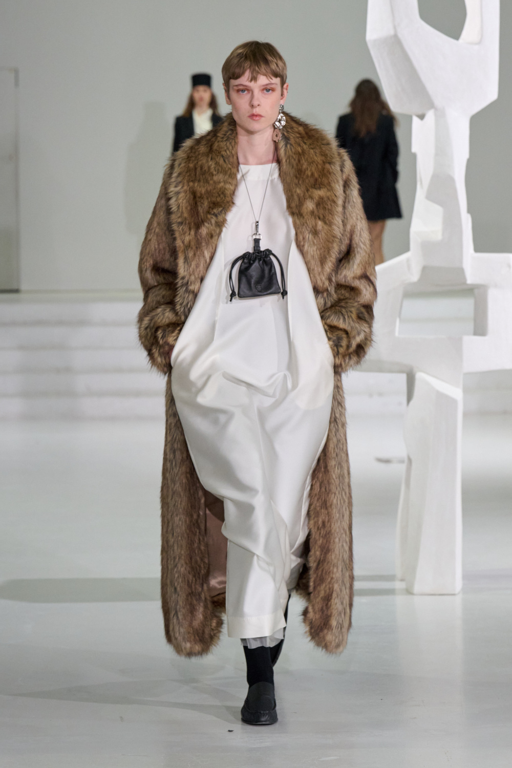 Model on runway