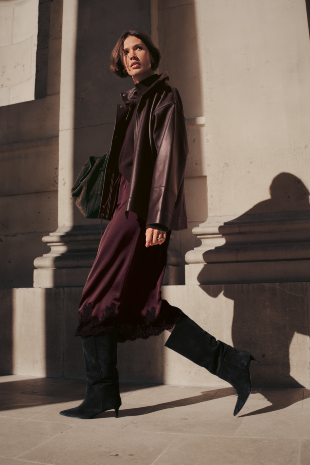 Woman in outfit from The White Company AW25 collection