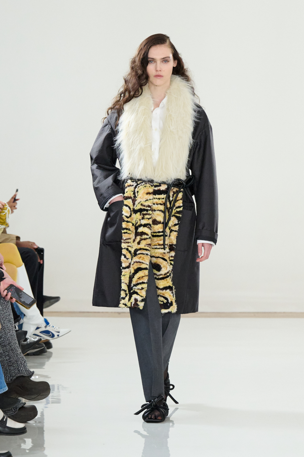 Model on runway