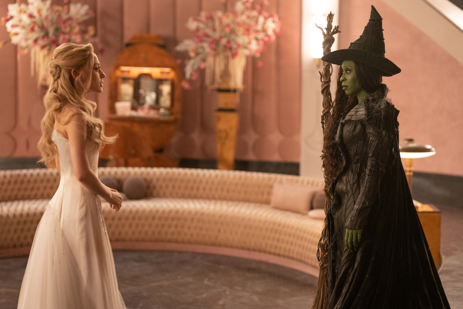 Ariana Grande is Glinda and Cynthia Erivo is Elphaba in WICKED FOR GOOD