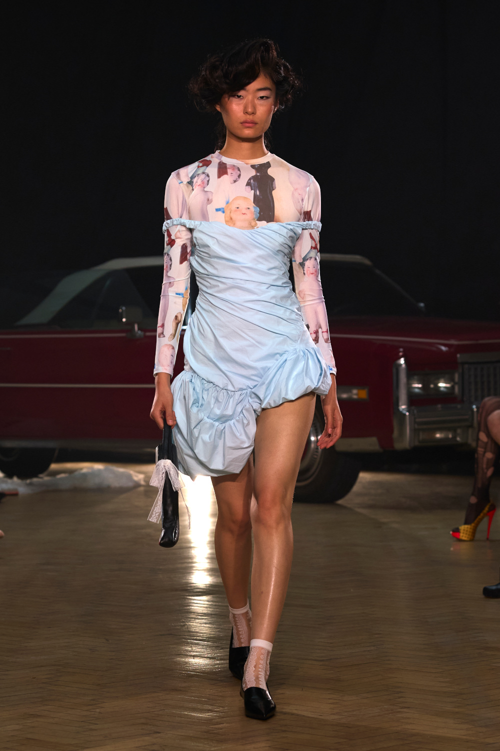 Model on runway | london fashion week ss26
