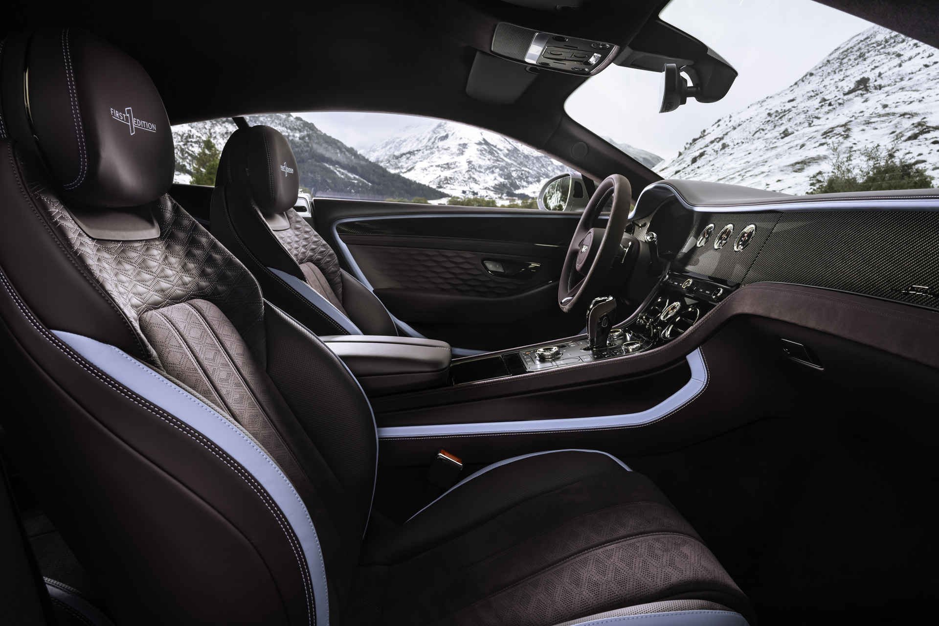 The interior of the car
