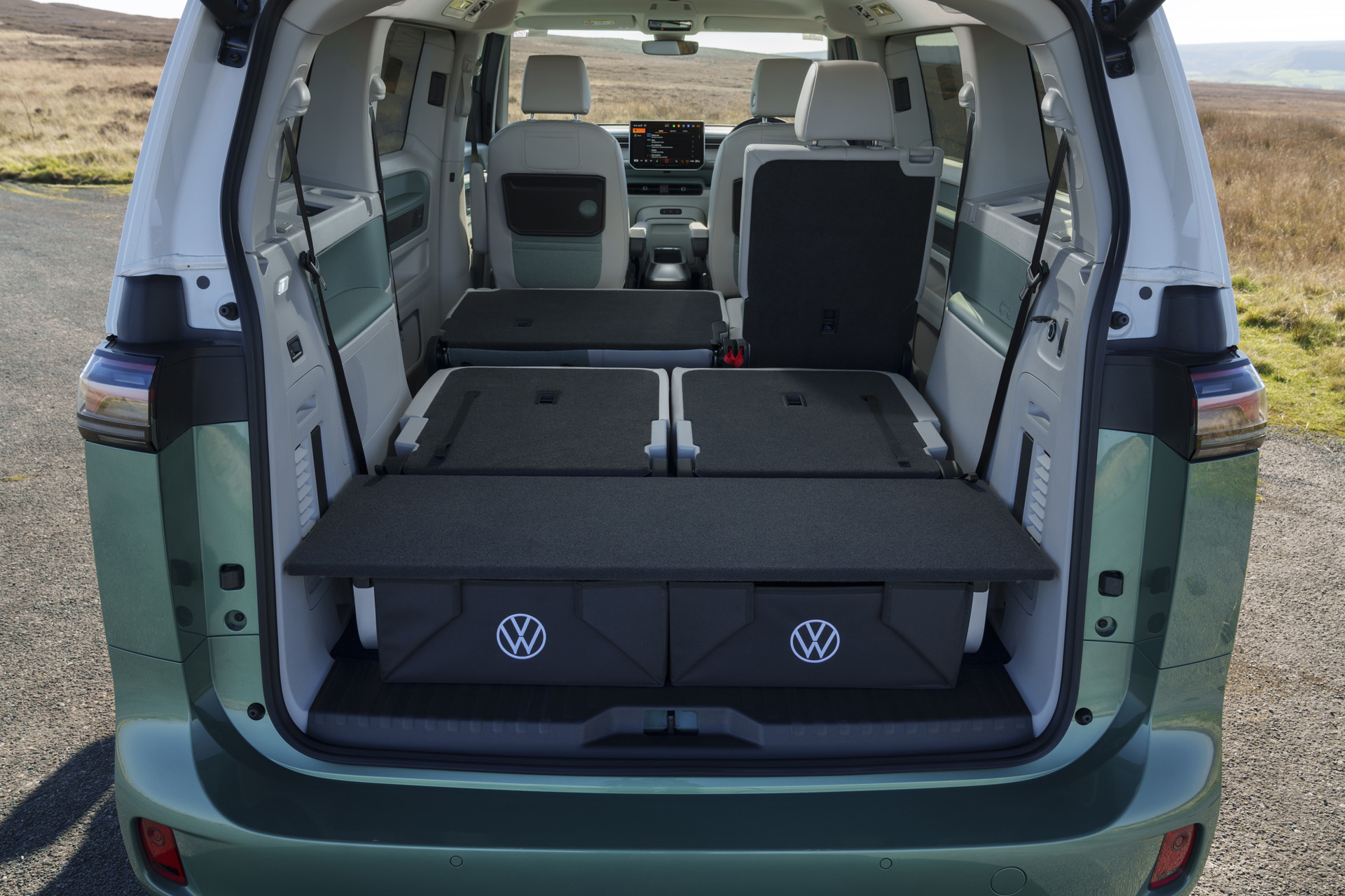 the rear of the Volkswagen ID. Buzz