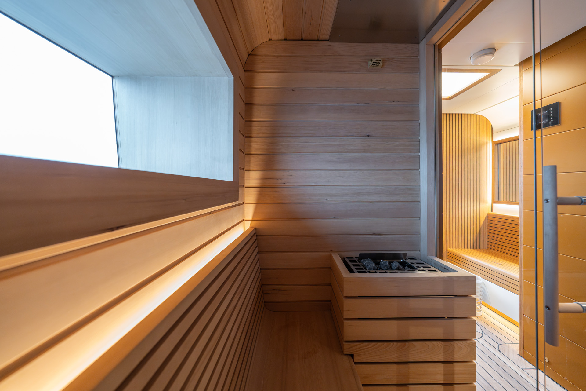 Seawolf X's onboard sauna