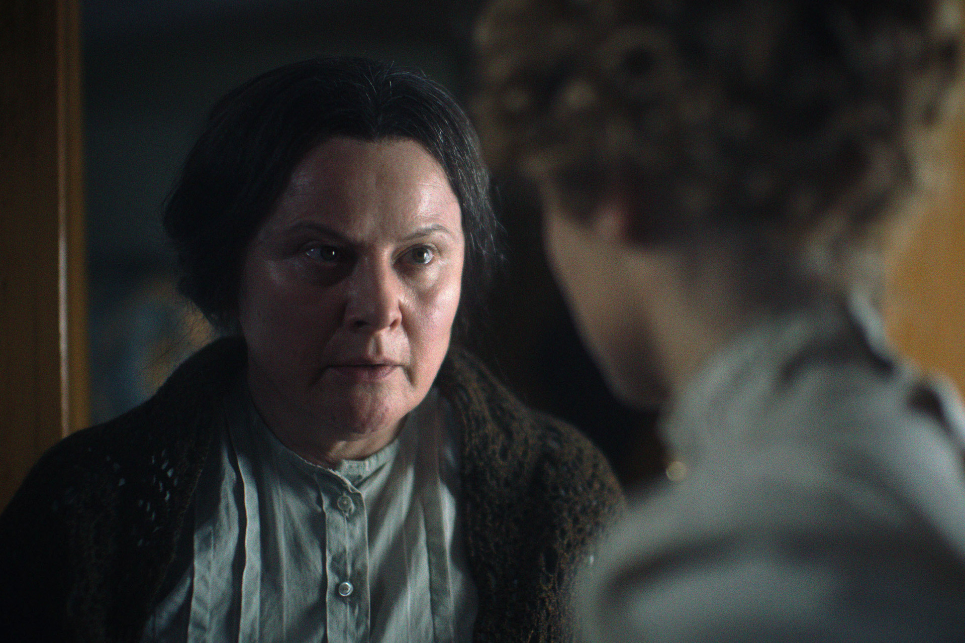 Mrs Dorman (MONICA DOLAN) in A Ghost Story for Christmas: Woman of Stone.