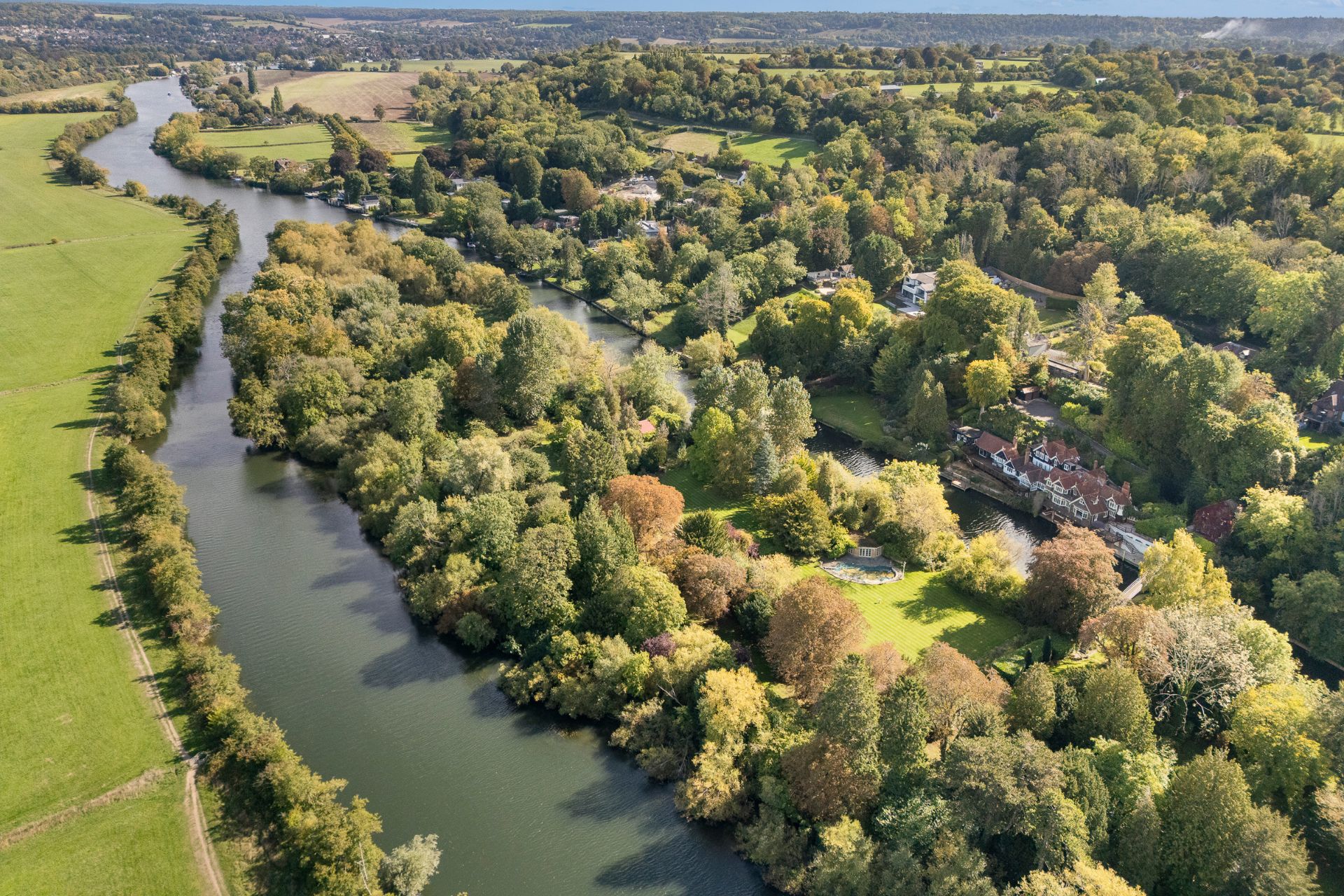 The Largest Privately Owned Island On The Thames Is Up For Sale