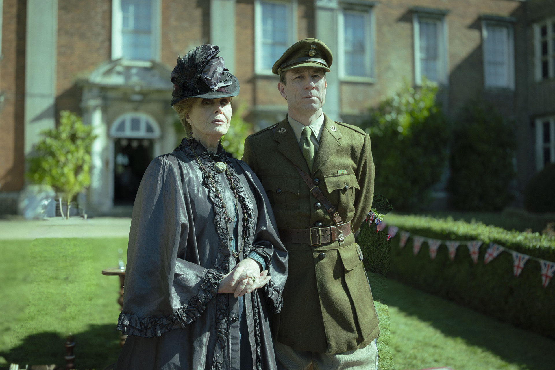 Mrs Stone (JOANNA LUMLEY) & Roger (TOBIAS MENZIES) in A Ghost Story for Christmas: The Room in the Tower