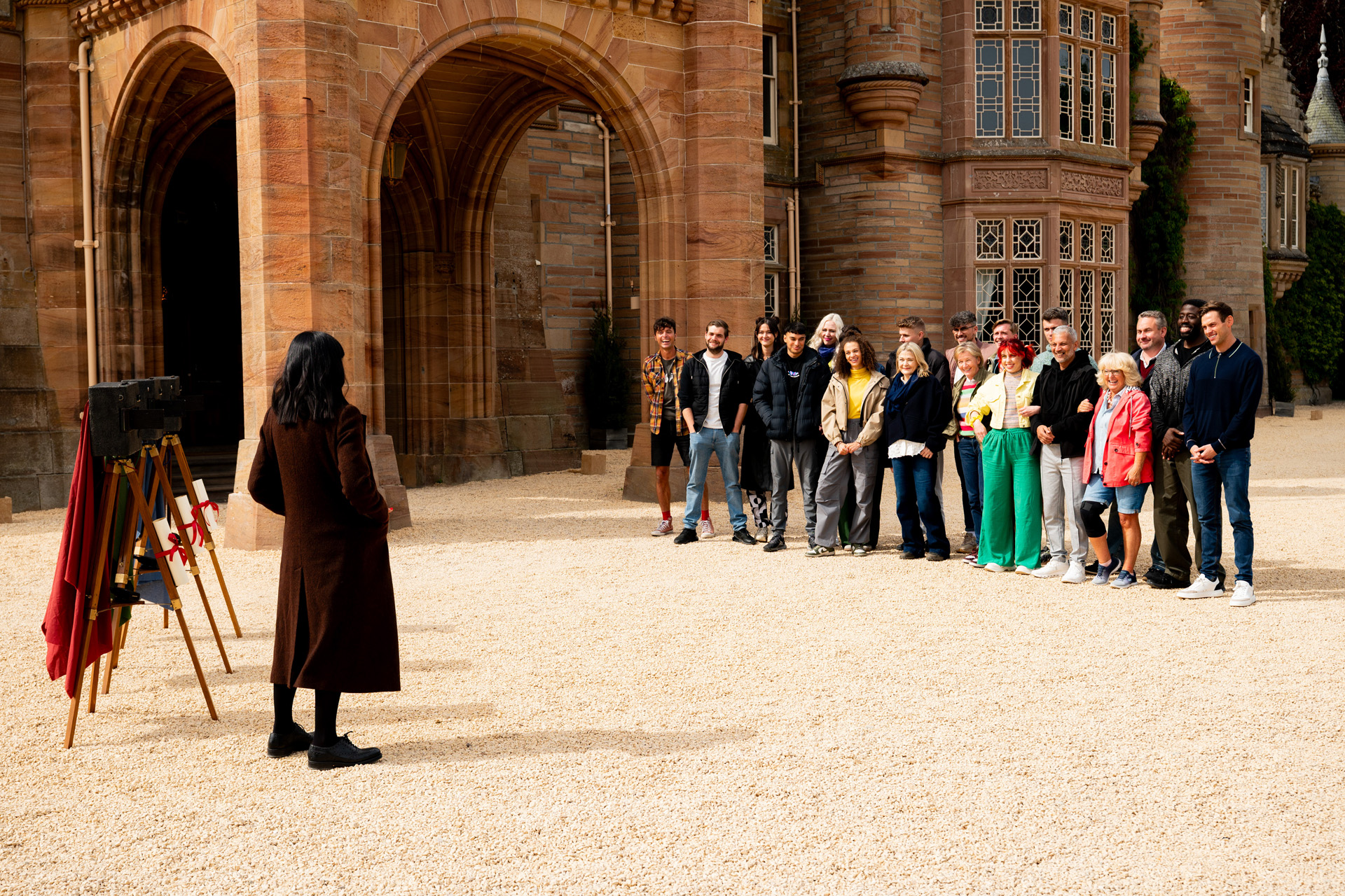 Claudia Winkleman & the cast of The Traitors series 4