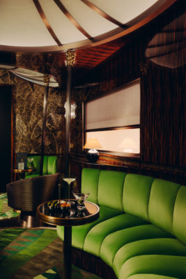 The Orient Express Train's Bar Car