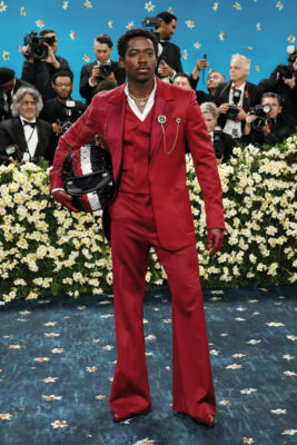 Damson Idris attends the 2025 Met Gala Celebrating "Superfine: Tailoring Black Style" at Metropolitan Museum of Art on May 05, 2025 in New York City
